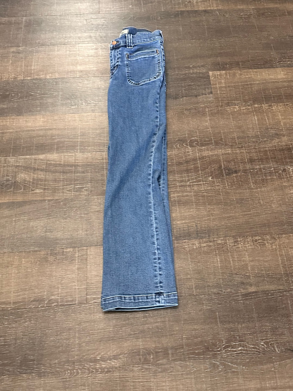 Madewell Mid Rise Kick Out Jeans Medium Blue Women’s Size 26 - Picture 4 of 6